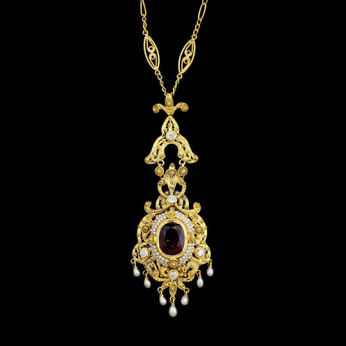Vintage Inital P Gold Tone Faux Diamond Pendant Charm Estate Jewelry Find  KG JD