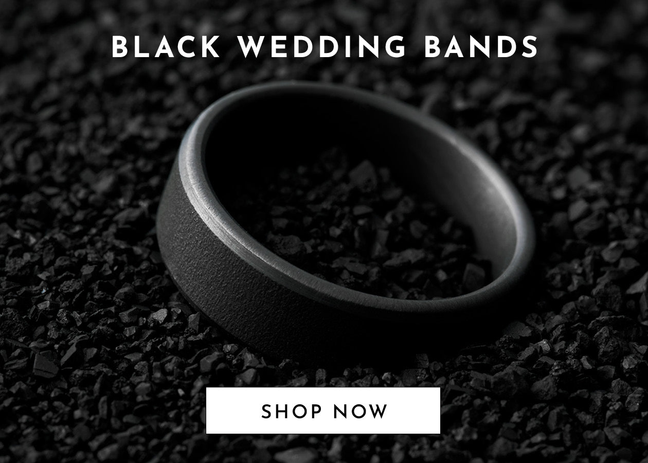 Shop black wedding bands