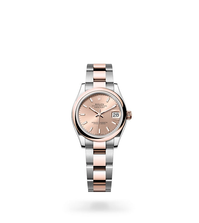 Datejust 31, Oyster, 31 mm, Oystersteel and Everose gold Front Facing