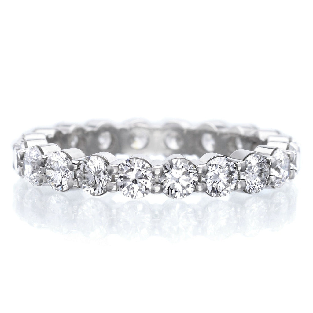 Platinum Pétite Prong® Diamond Eternity Band 2.00ctw | Long's Jewelers
