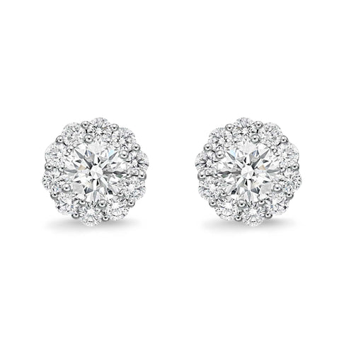 Kaleidoscope Diamond Stud Long Chain Earrings – Sweet Pea Jewellery