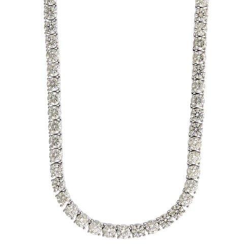 Mixed Shape Diamond Tennis Necklace Gold And Diamond Necklace –  victorfinejewelry