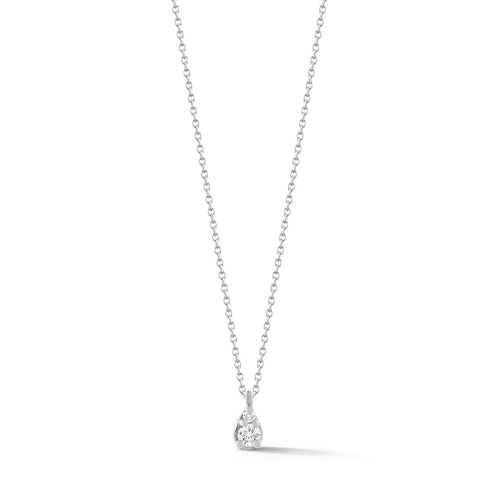 Diamond Pendant Necklaces: Lauren Joy Mini Disc Necklace · Dana