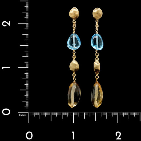 Louis Vuitton 18K Diamond Blossom Long Drop Earrings - 18K Yellow Gold Drop,  Earrings - LOU576597