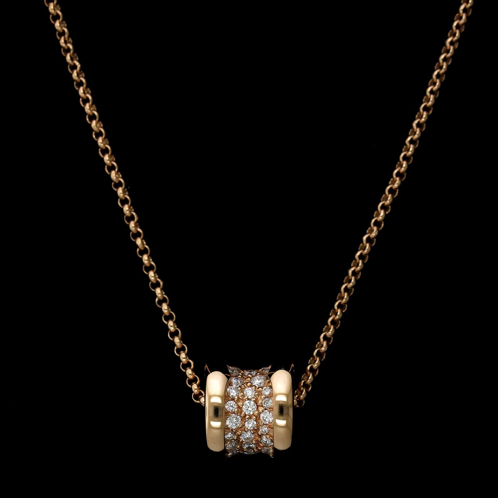 Bulgari 18K Rose Gold Estate '' Necklace – Long's Jewelers