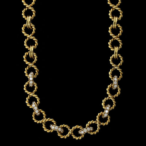 Tiffany & Co.Somerset Gold Mesh Necklace, Pampillonia Jewelers