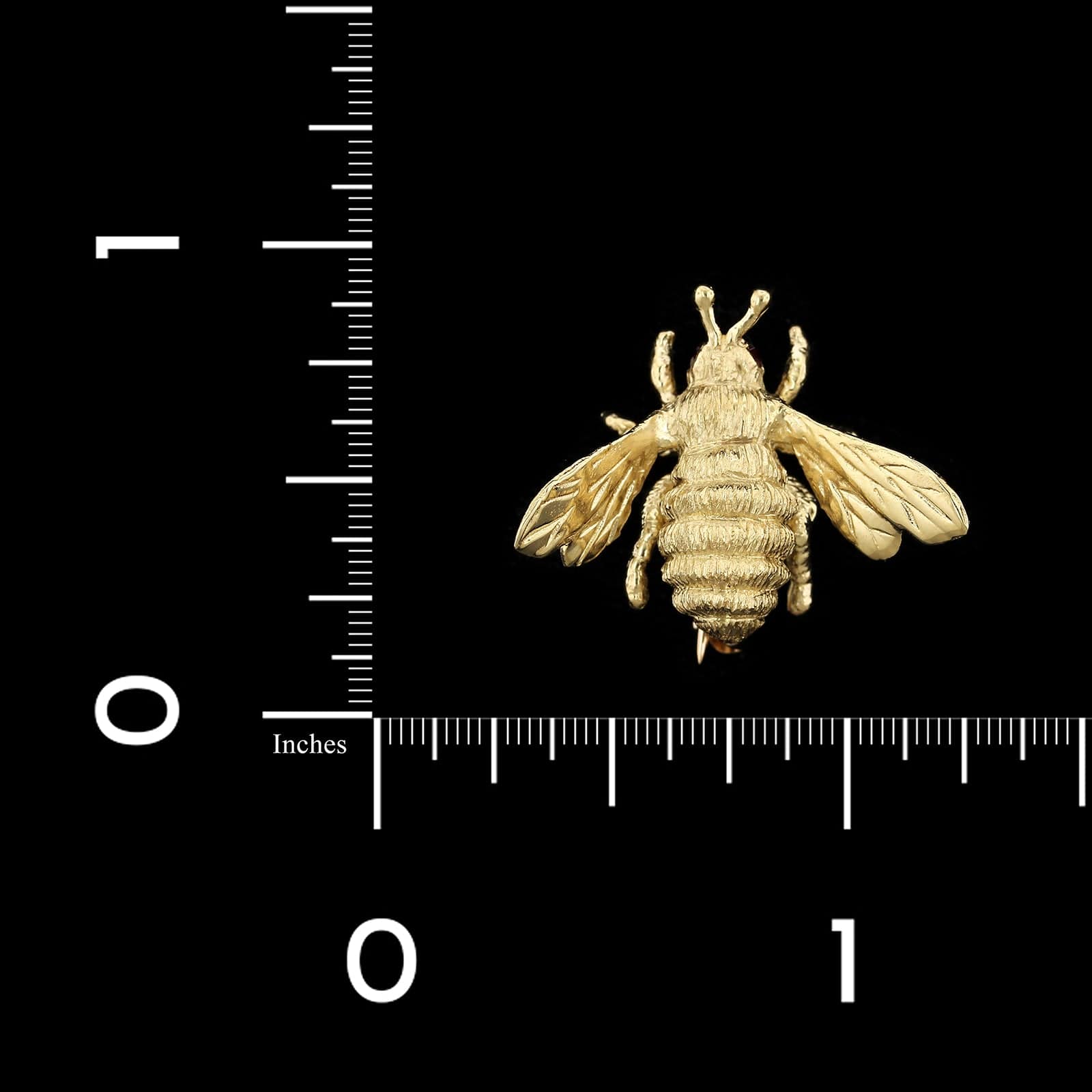 14K Yellow Gold Estate Bee Pin