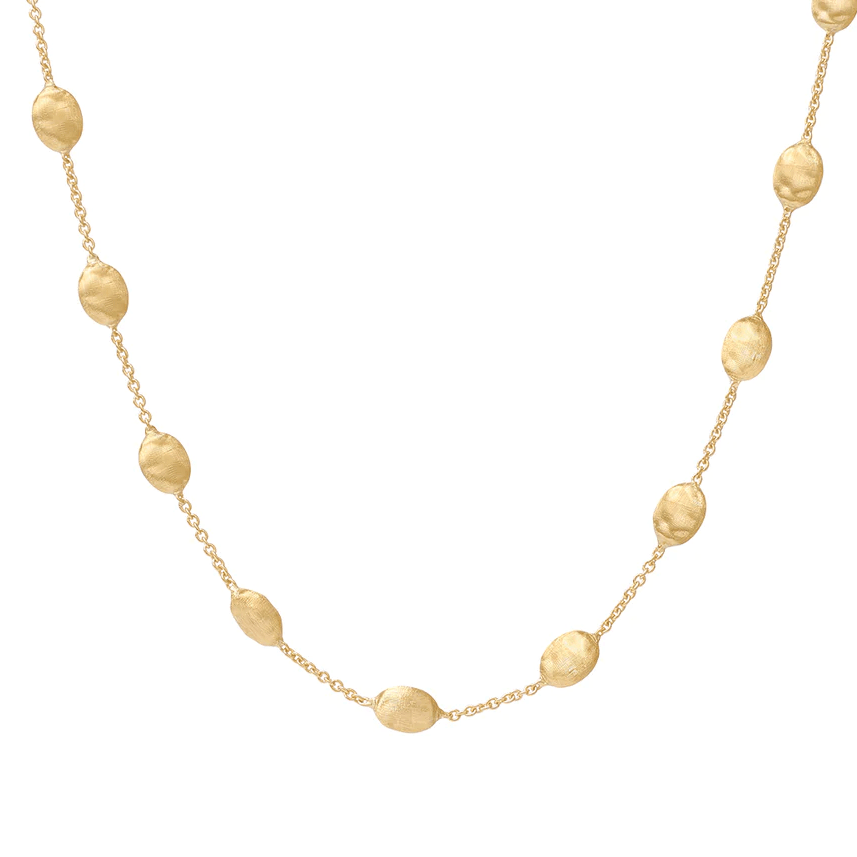 Siviglia 18K Yellow Gold Bead Station Necklace – Long's Jewelers
