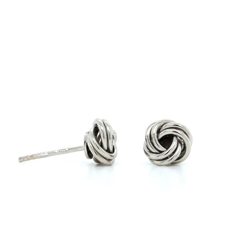 Sterling Silver Twist Love Knot Stud Earrings – Long's Jewelers