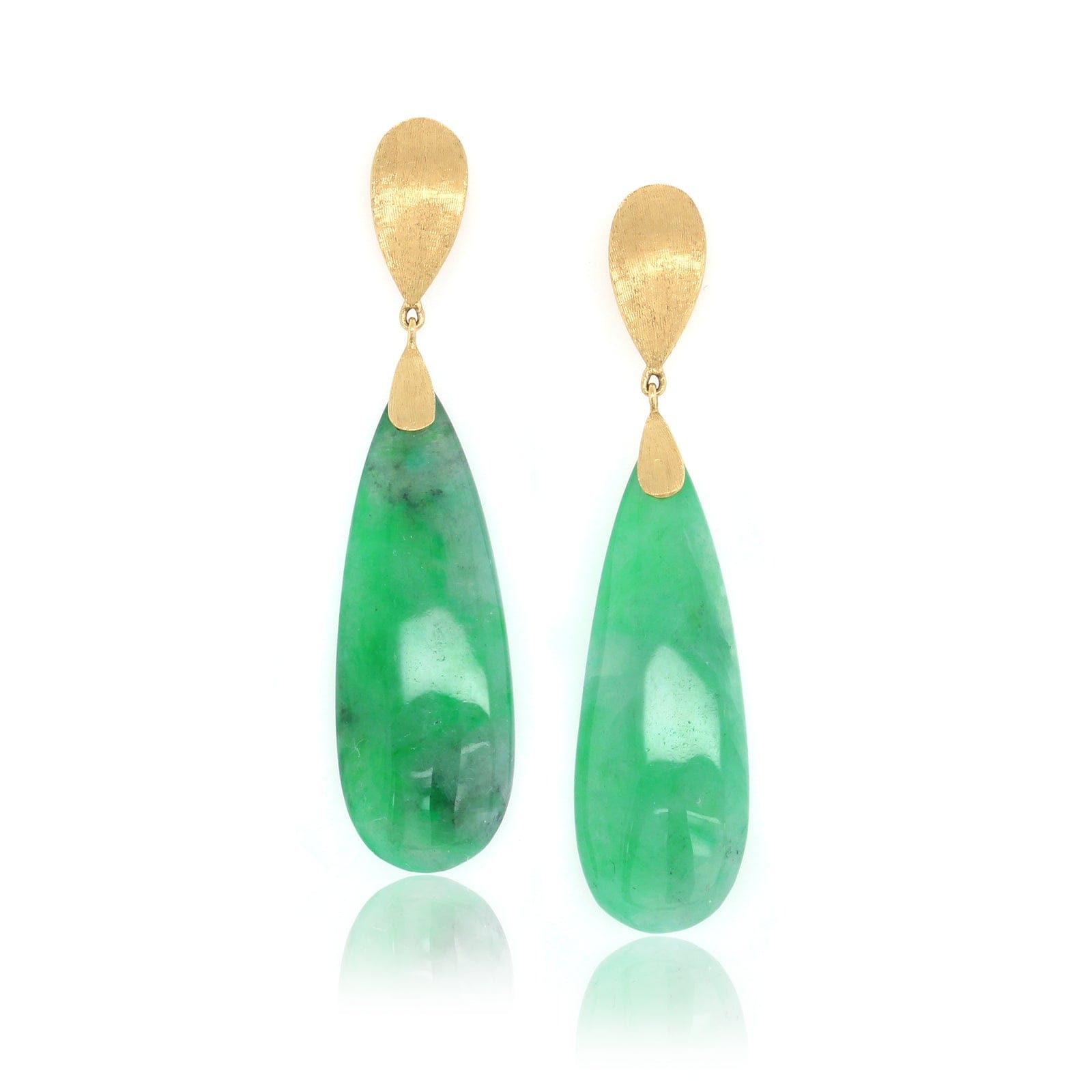 green jade earrings