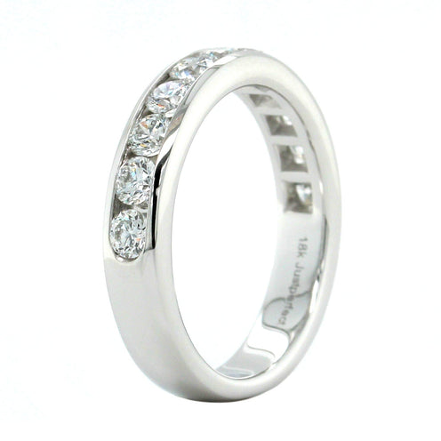 Channel Set Diamond Band Ring