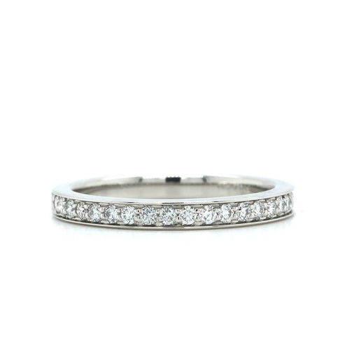 Trenza 10K White Gold Vintage Milgrain Braided Wedding Band For Women -  Bijouterie Langlois