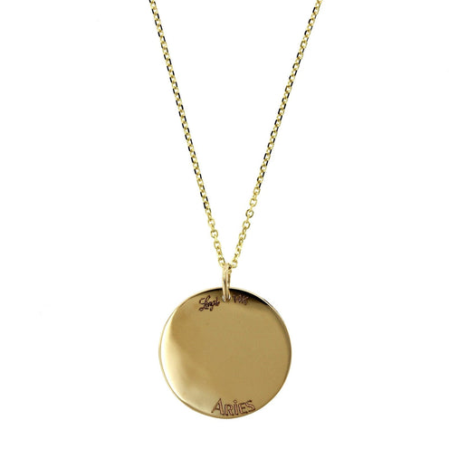 14K Yellow Gold Taurus Zodiac Pendant – Long's Jewelers