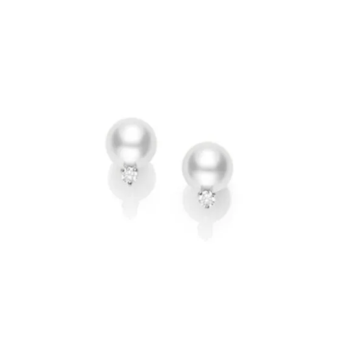 White South Sea Pearl & Diamond Faye Earrings - Pure Pearls