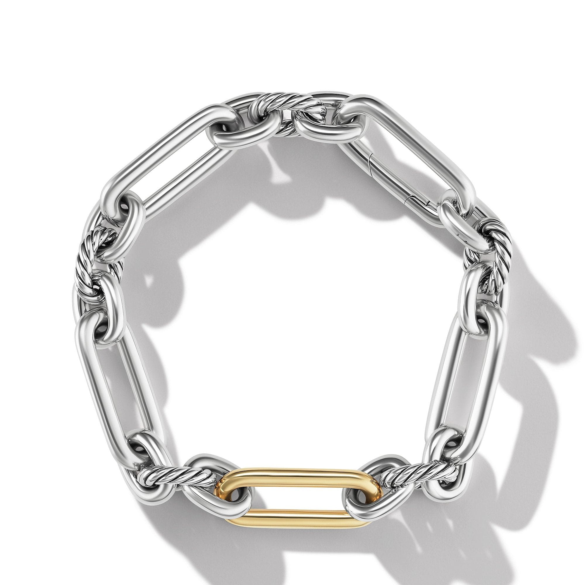 Lexington Chain Bracelet Sterling Silver with 18K Yellow Gold