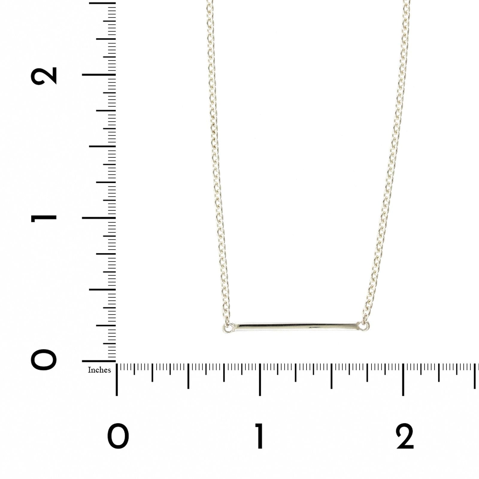 Sterling Silver Bar Necklace