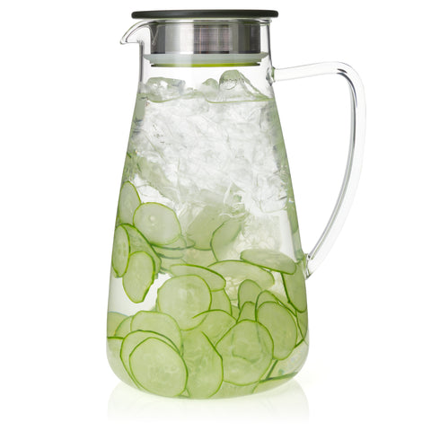 Smith Tea - Flask Glass Iced Tea Jug, Premium Teaware - BPA Free