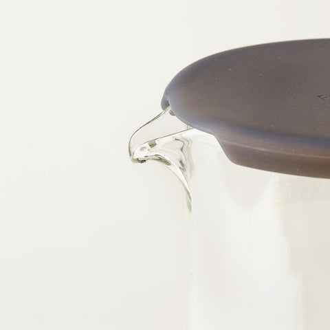 FORLIFE Flask Glass Iced Tea Jug, 64 oz, Charcoal