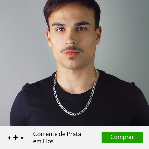 Corrente de prata masculina