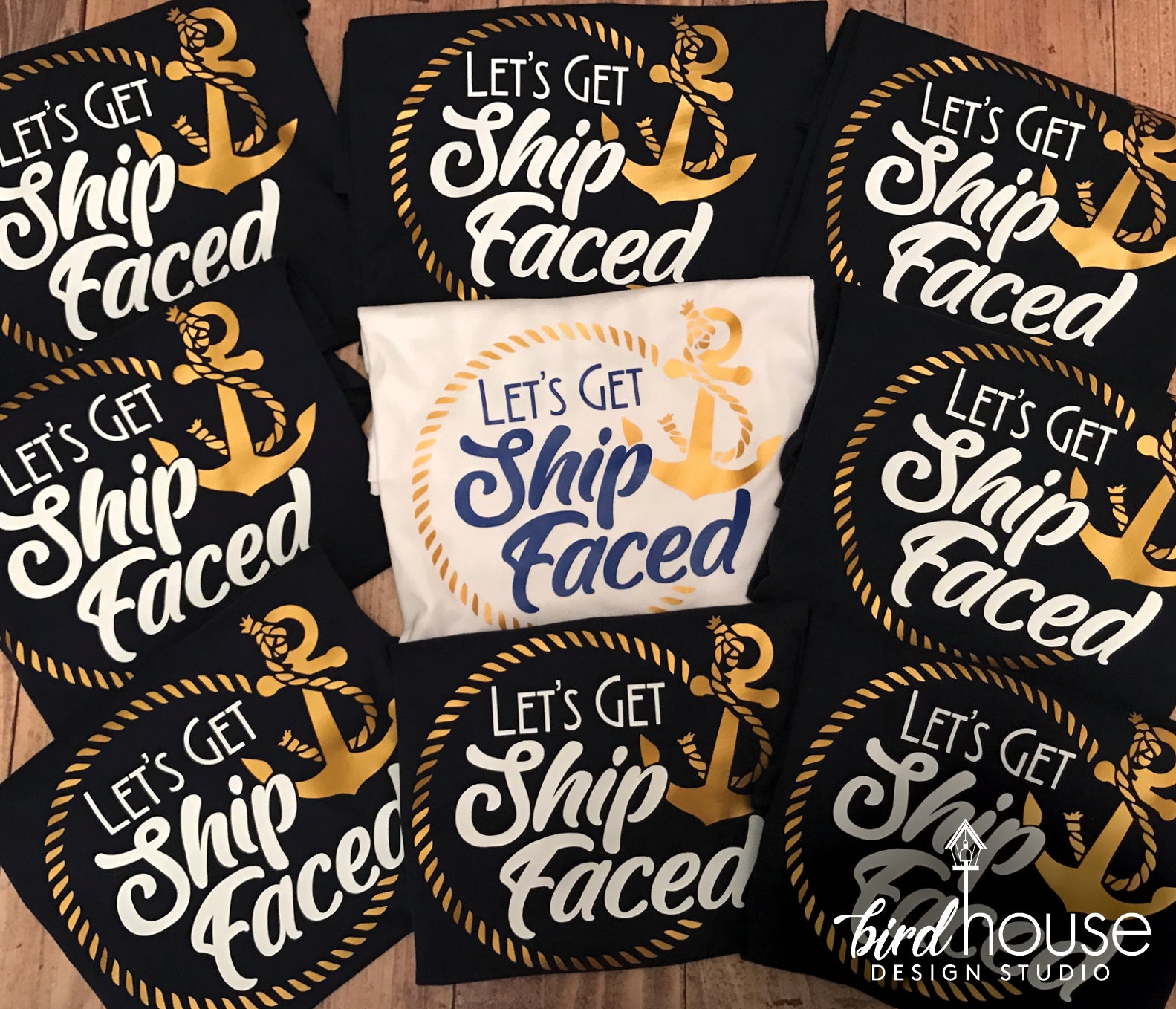 Cuyo Planta de semillero Abrazadera Let's Get Ship Faced Shirt, Funny Matching Group Cruise Tees – Birdhouse  Design Studio, LLC