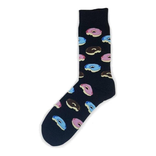 Funny Mens, Women Colorful Dress Socks - HSELL Fun Novelty Patterned Crazy  Design Socks (12 Pairs - Donuts) : : Fashion