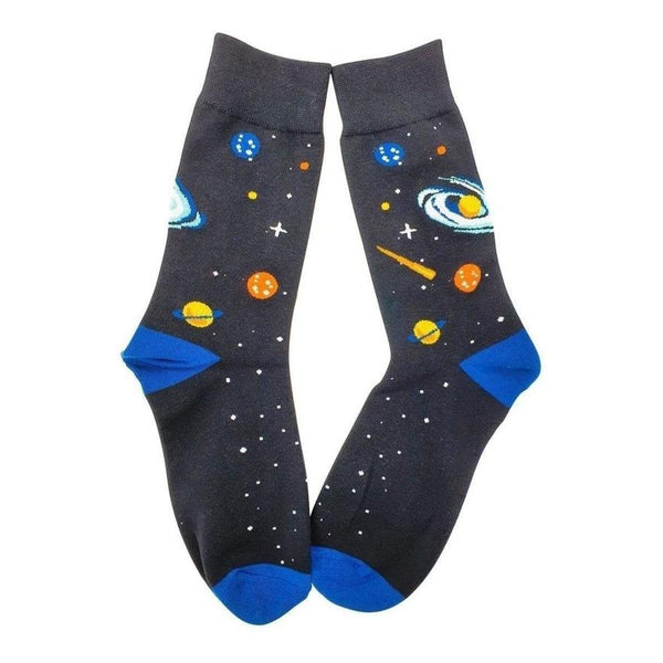 Starry Night Space Socks - Mad Socks Australia