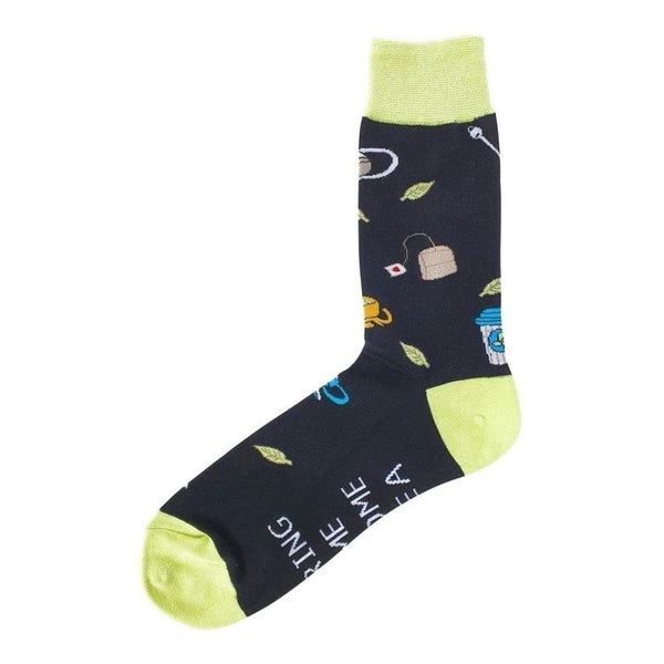 Beverage Socks Bring the Tea - Mad Socks Australia