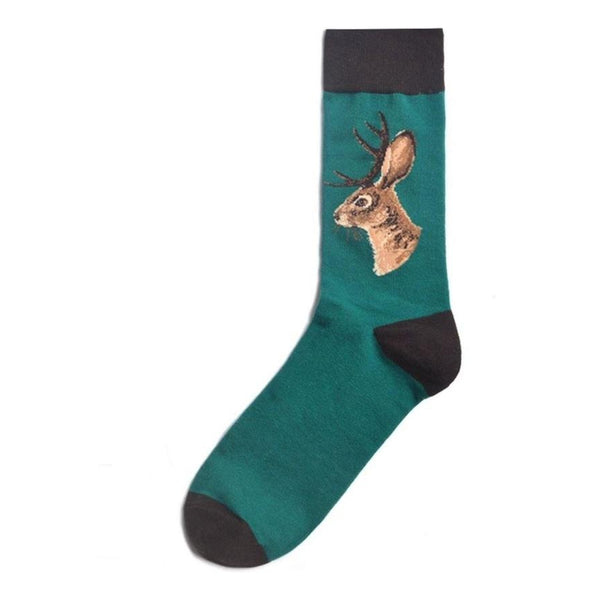 Animal Socks Deer Head - Mad Socks Australia