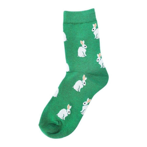 Animal Socks White Bunny - Mad Socks Australia