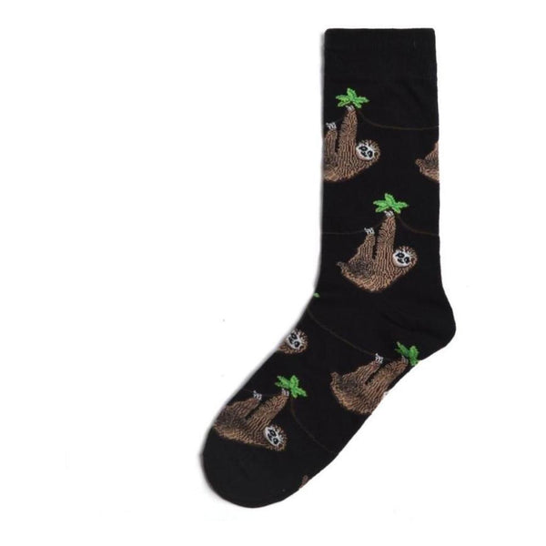 Animal Socks Sloth | Grey - Mad Socks Australia