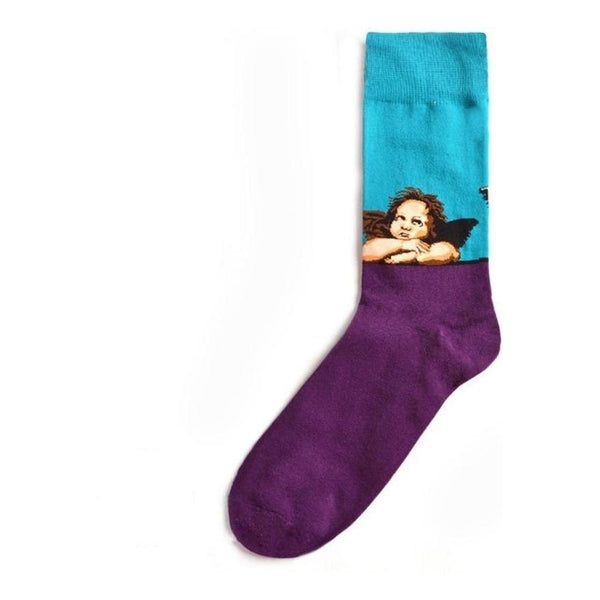 Art Socks Two Cherubs - Mad Socks Australia