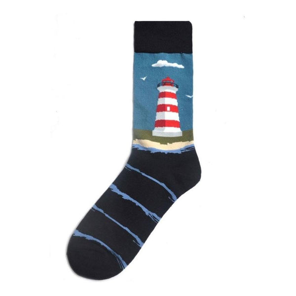 Art Socks The Great Lakes Lighthouse - Mad Socks Australia