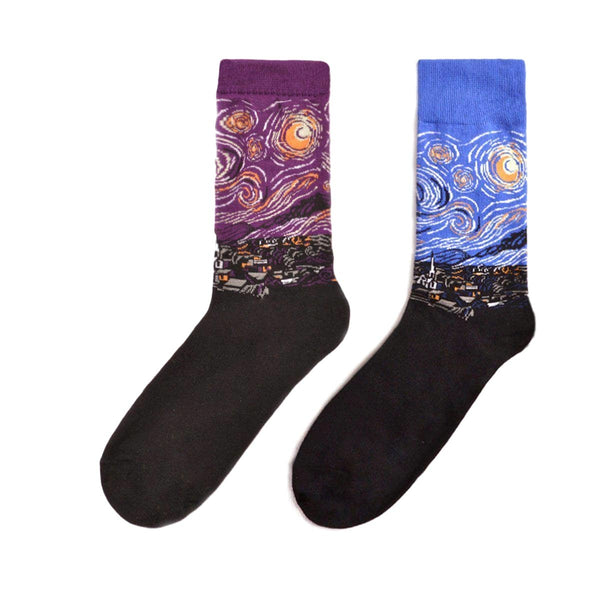 Art Socks Starry Night - Mad Socks Australia