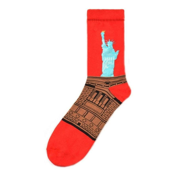 Art Socks Liberty Statue - Mad Socks Australia