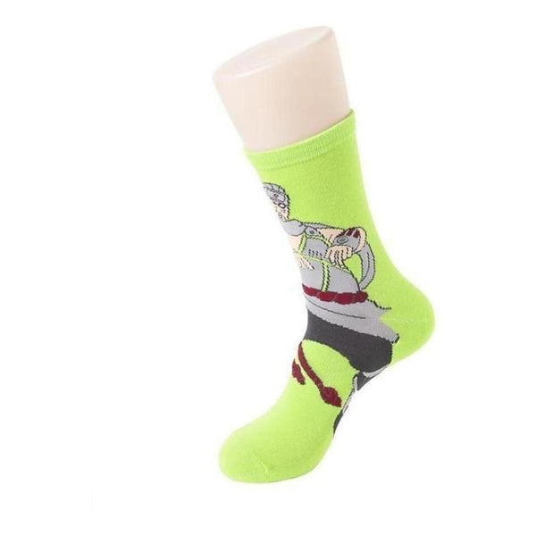 Anime Killer Bee Socks Neon Green - Mad Socks Australia