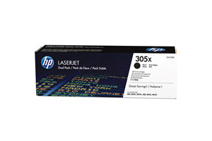 HP 305X (CE410X) Black Original LaserJet Toner Cartridge (4000 Yield)