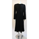 Pre-Owned CHANEL 1999 Sheer Black Wool Silk Lined Skirt | Size 40 - theREMODA