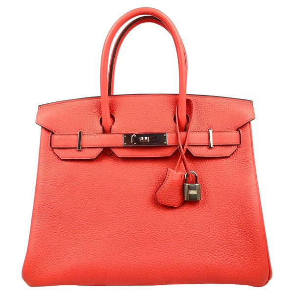 HERMÈS  ROSE PURPLE AND CASSIS TOGO BIRKIN 30 WITH