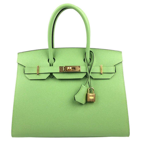 HERMÈS, BUBBLEGUM 5P BIRKIN 30CM OF CHEVRE LEATHER WITH GOLD HARDWARE, Handbags & Accessories, 2020