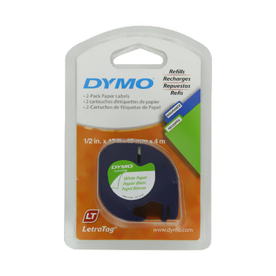 DYMO LETRATAG TAPE 12mmx4m YELLOW (91202) (BOX OF 10) –