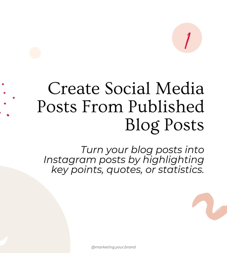 Create social media posts from old blog posts