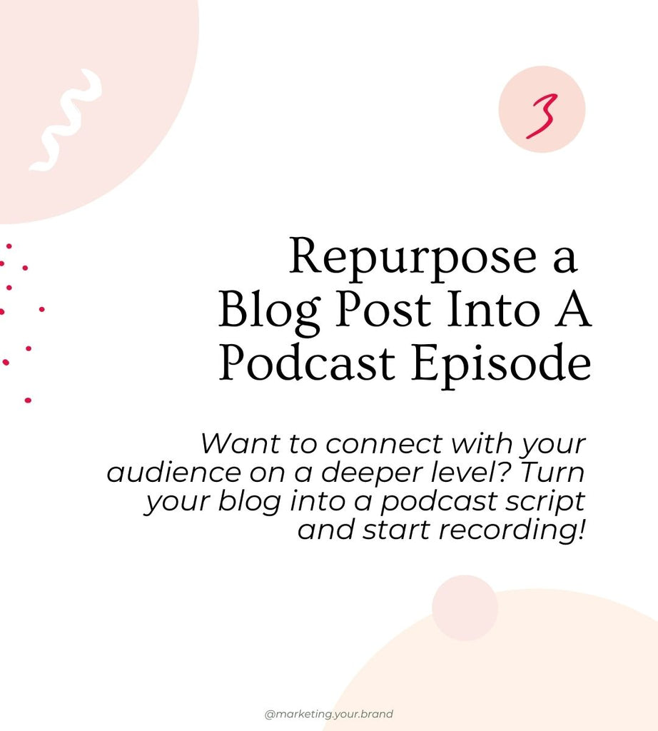 Turn an old blog post into a podcast episode