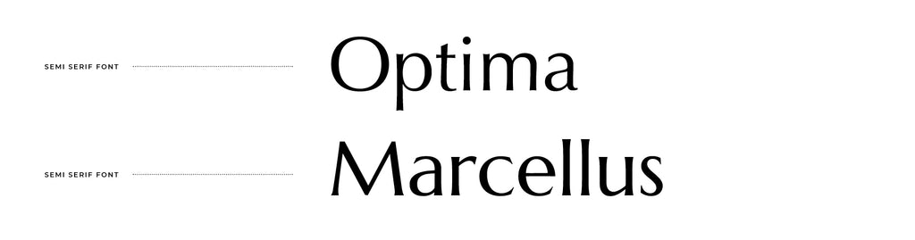 Example 1: Optima and Marcellus Font