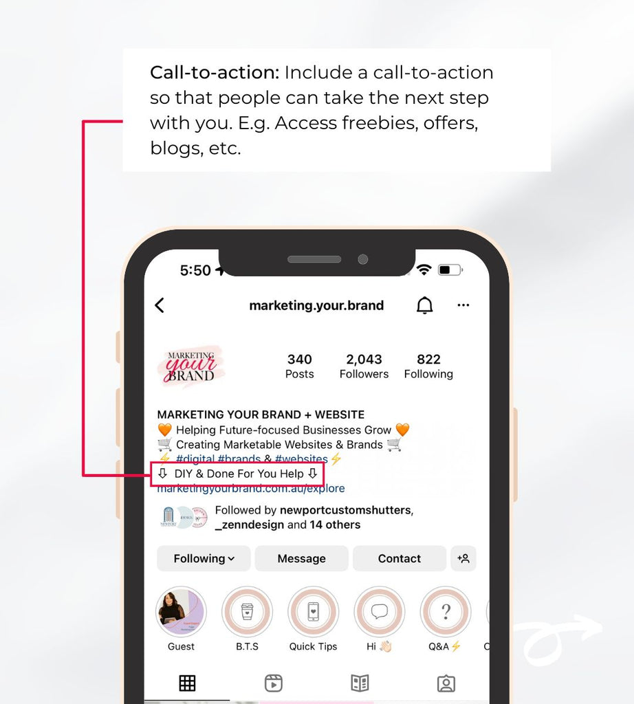 Call-to-action: Encourage action