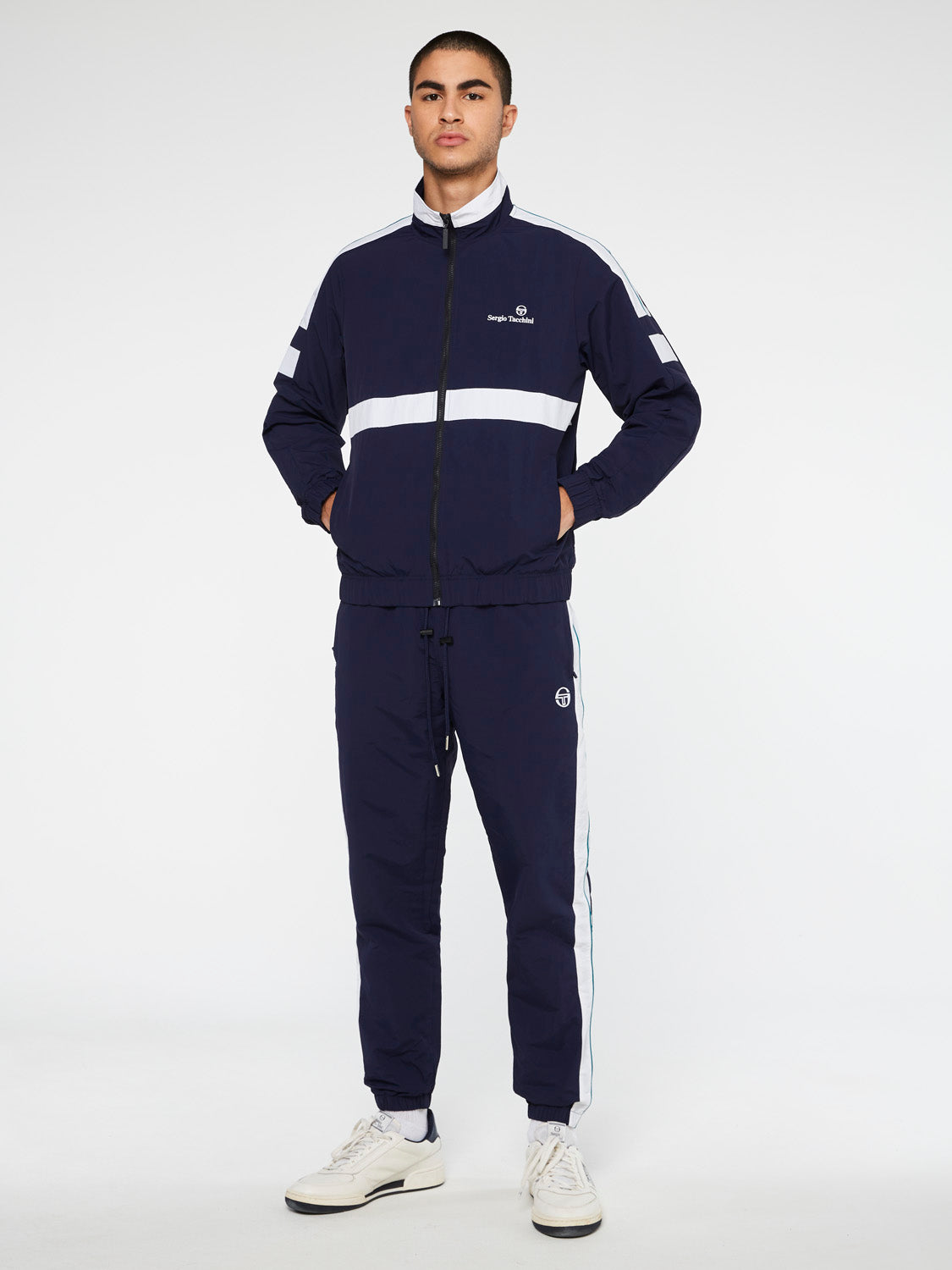 Viva Nylon Tracksuit-Maritime Blue – Sergio Tacchini Europe