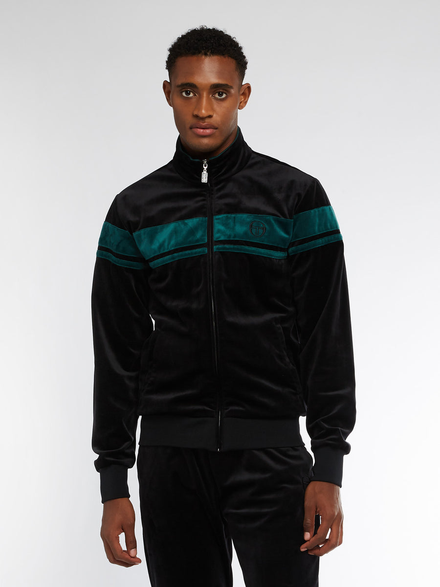 Damarindo Velour Track Jacket Archivio - BLACK/BOTANICAL – Sergio ...