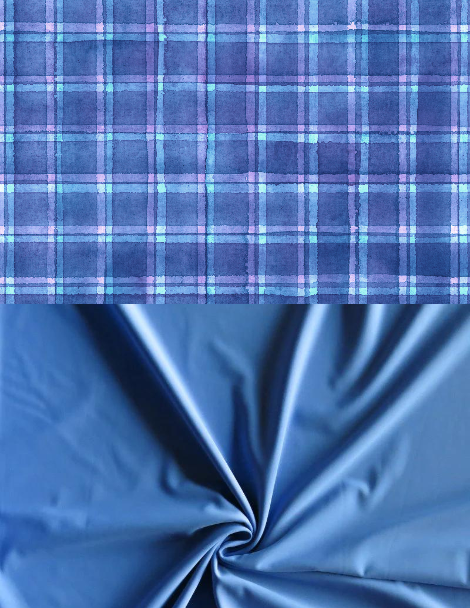 Plaid / Periwinkle - Custom Order