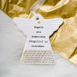 Grandmas Angel Ornament - Mia's Christmas Gallery