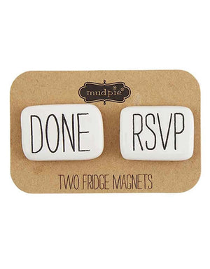 Done/RSVP Ceramic Magnet Set - Mia's Christmas Gallery