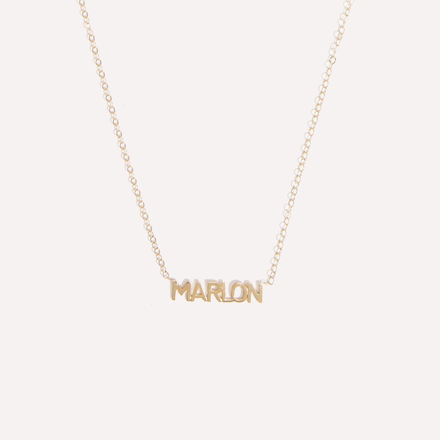 Custom Initial Nameplate Necklace – Amarilo